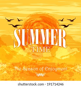 Summer holidays illustration