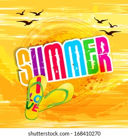 Summer holidays illustration / Summer background