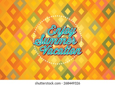 Summer holidays illustration & summer background