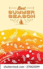 Summer holidays illustration & summer background