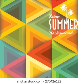 Summer holidays illustration & summer background