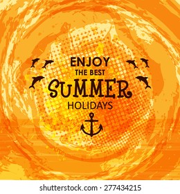Summer holidays illustration / Summer background