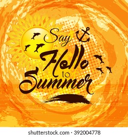 Summer holidays illustration / Summer background
