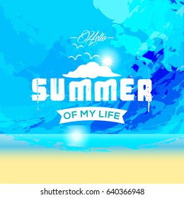 Summer holidays illustration,Summer background