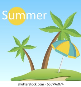  Summer holidays Island background