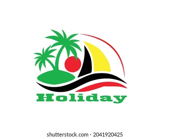 plantilla de diseño de logotipo de vacaciones de verano