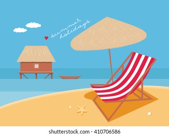 Summer holidays on the beach