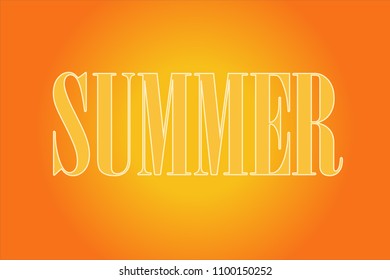 Summer holidays on warm background.