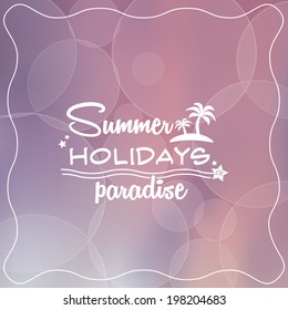 Summer holidays in paradise. Vector illustration
