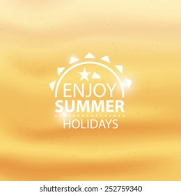 Summer holidays poster, background design.