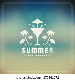 Summer holidays poster design. Beautiful blurred sunshine glowing bokeh light and typography message vector background. 