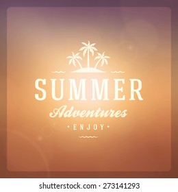 Summer holidays poster design. Beautiful blurred sunshine glowing bokeh light and typography message vector background. Summer holidays poster design. Beautiful blurred sunshine glowing bokeh light and typography message vector background.