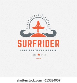 Summer holidays poster design on textured background vector illustration. Typography label or badge retro style for greeting card or advertising design. 