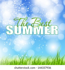 summer holidays poster vector illustration
