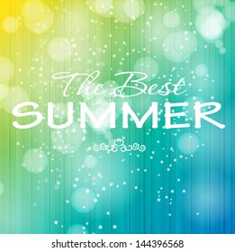 summer holidays poster vector illustration