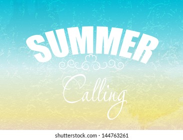 summer holidays poster vector illustration
