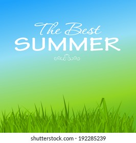 Summer Holidays Poster Vector Illustration. EPS 10