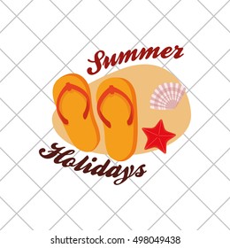 summer holidays related icons image