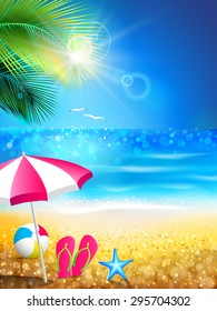 Summer holidays - relax to tropical beach