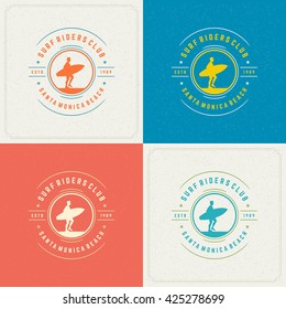 Summer Holidays Retro Typography Labels or Badges Design and Vector Backgrounds for Party Posters Flyers