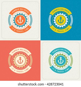Summer Holidays Retro Typography Labels or Badges Design and Vector Backgrounds for Party Posters Flyers Summer Holidays Retro Typography Labels or Badges Design and Vector Backgrounds for Party Posters Flyers