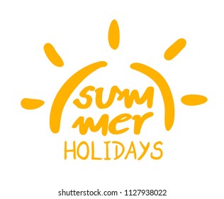summer holidays symbol
