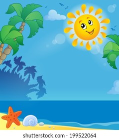Summer holidays theme image 2 - eps10 vector illustration.