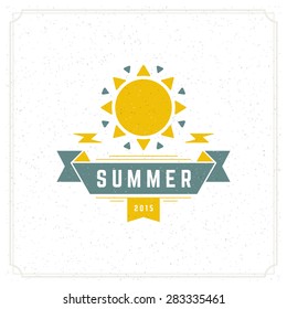 Summer holidays typography for poster, greeting card or other design vector background. 