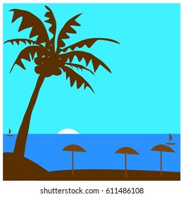 Summer holidays  vector background