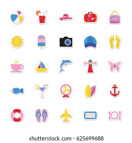 Summer and Holidays Vector Icons 1