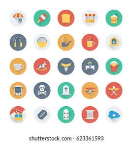 Summer and Holidays Vector Icons 17