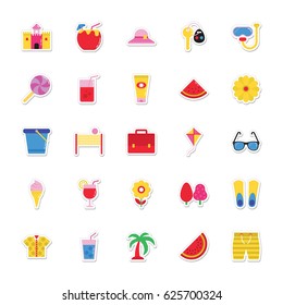 Summer and Holidays Vector Icons 2