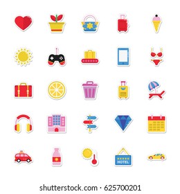 Summer and Holidays Vector Icons 3