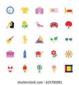 Summer and Holidays Vector Icons 4