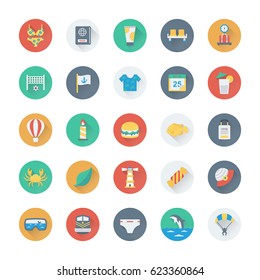 Summer and Holidays Vector Icons 5