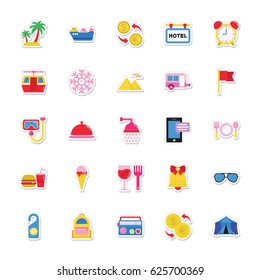 Summer and Holidays Vector Icons 5