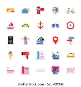 Summer and Holidays Vector Icons 6