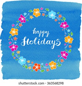 Summer holidays vector illustration