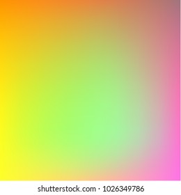 Summer holographic background. Vibrant blur iridescent design. Foil neon trendy rainbow banner. Pastel future element. Modern gradient cover. Foil holographic design. Bright soft gradient color. 