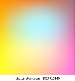 Summer holographic background. Vibrant blur iridescent design. Foil neon trendy rainbow banner. Pastel future element. Modern gradient cover. Foil holographic design. Bright soft gradient color. 