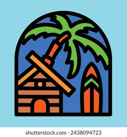 Summer and home graphic illustration vector art t-shirt design