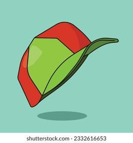 Summer Hot Cap Illustration Vector Icon Hat Wear