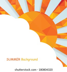 Summer hot Sun.