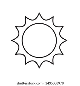 summer hot sun isolated icon
