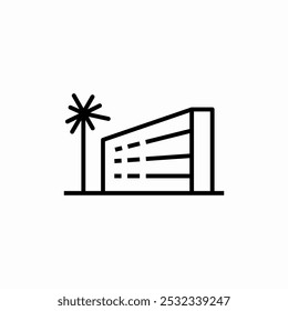 summer hotel icon sign vector
