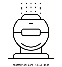 Summer humidifier icon. Outline summer humidifier vector icon for web design isolated on white background