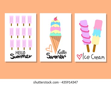 summer ice cream card