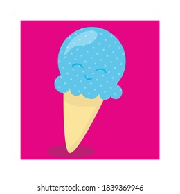 summer ice cream design vector illustration