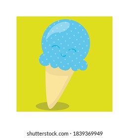 summer ice cream design vector illustration