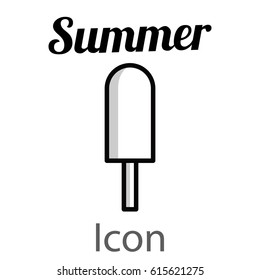Summer ice cream icon